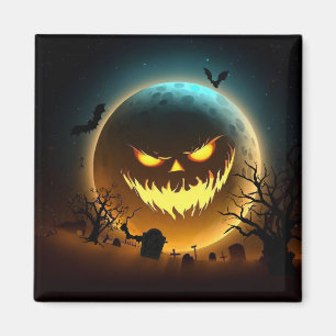 Halloween/Kürbis/Mond/Herbst Magnet