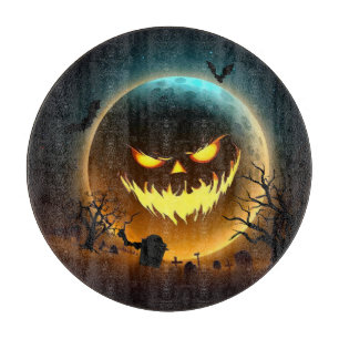 Halloween/Kürbis/Mond/Herbst Schneidebrett