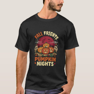 Halloween-Kürbis-Mond-Schrecken T-Shirt