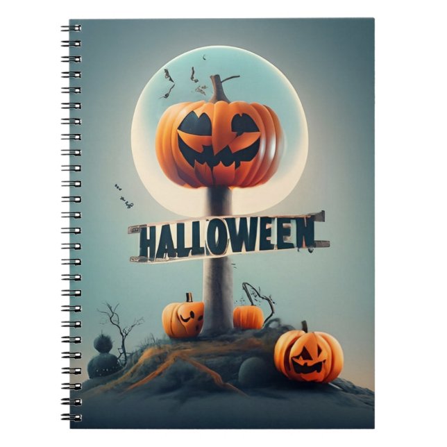 Halloween-Kürbis Notizblock (Vorderseite)