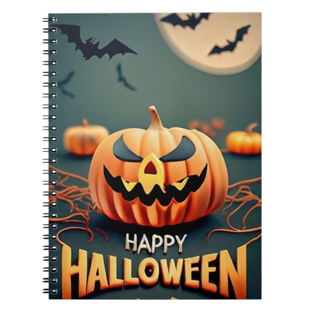 Halloween-Kürbis Notizblock (Vorderseite)