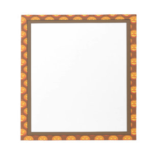 Halloween-Kürbis-Notizblock 5,5" x 6" - 40 Seiten Notizblock