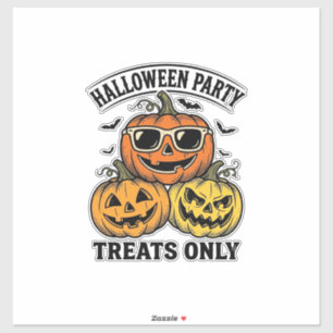 Halloween-Kürbis-Party Vintage Jack O Lantern-Shi Aufkleber