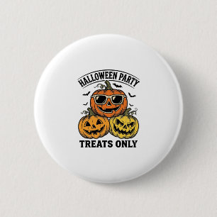 Halloween-Kürbis-Party Vintage-Jack-O-Lantern-Shi Button