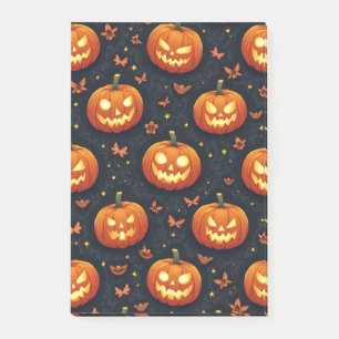 Halloween-Kürbis Post-it Klebezettel