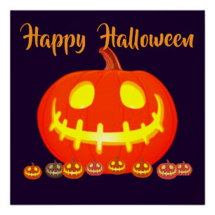 HALLOWEEN-KÜRBIS POSTER
