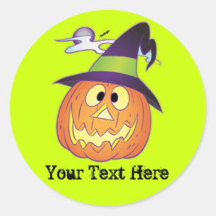 Halloween-Kürbis Runder Aufkleber