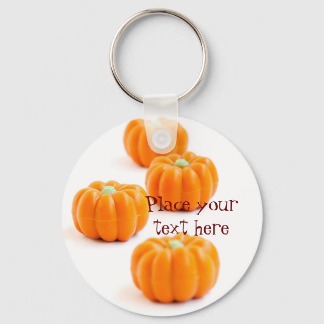 Halloween-Kürbis Schlüsselanhänger (Vorderseite)