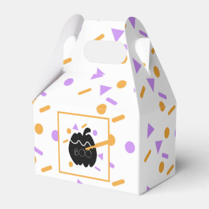 Halloween-Kürbis-Schnitzerei Schwarz Orange Streus Geschenkschachtel