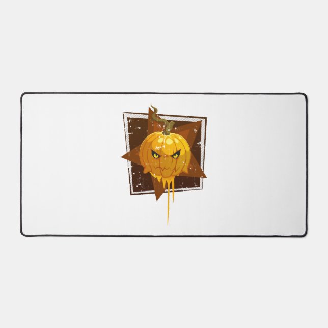 Halloween-Kürbis Schreibtischunterlage (Vorderseite)