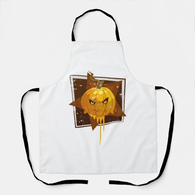 Halloween-Kürbis Schürze (Vorderseite)