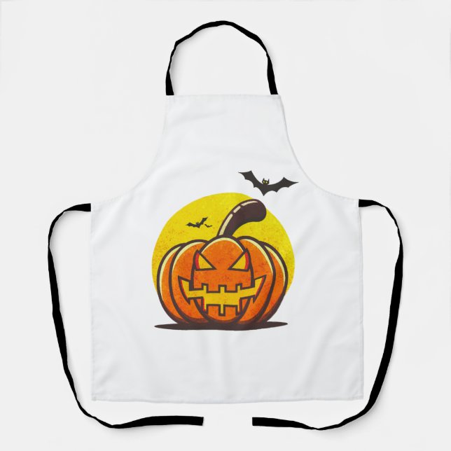 Halloween-Kürbis Schürze (Vorderseite)