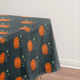 Halloween-Kürbis-Schwarze Tischdecke Herbst-Homede