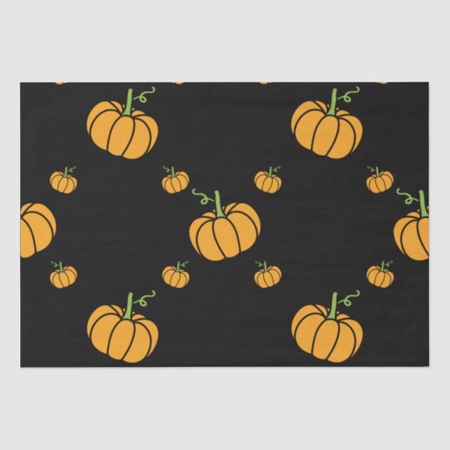 Halloween-Kürbis Seidenpapier (Vorderseite)