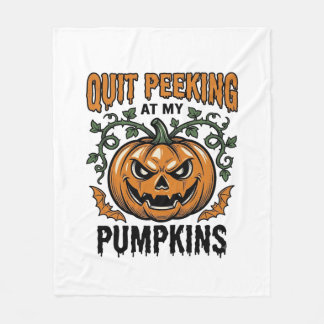 Halloween-Kürbis-Shirt Vintage-Gravur-Witz_1 Fleecedecke