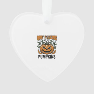 Halloween-Kürbis-Shirt Vintage-Gravur-Witz_1 Ornament