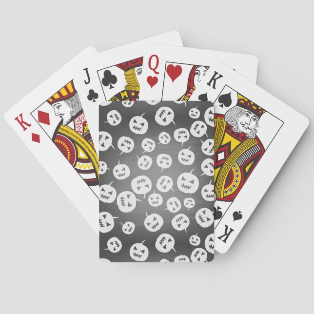 Halloween-Kürbis Spielkarten (Rückseite)