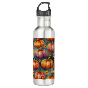 Halloween-Kürbis-Stimmung  Edelstahlflasche