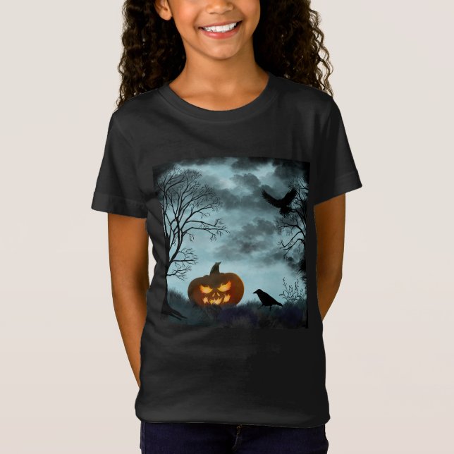 Halloween-Kürbis T-Shirt (Vorderseite)