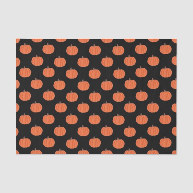 Halloween Kürbis Taschentuch Seidenpapier (Vorderseite)