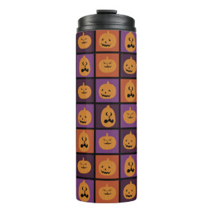 Halloween-Kürbis Thermosbecher