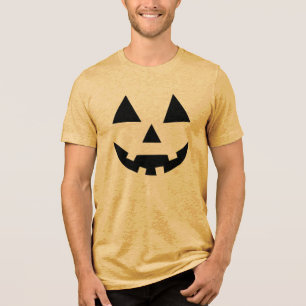 Halloween-Kürbis Tri-Blend Shirt
