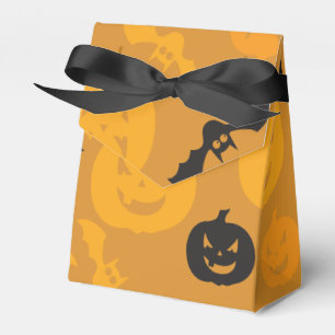 Halloween-Kürbis und -Fledermäuse Geschenkschachtel