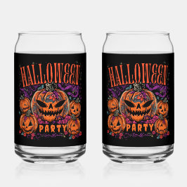 Halloween, Kürbiscoven blüht, Gothic Dosenglas