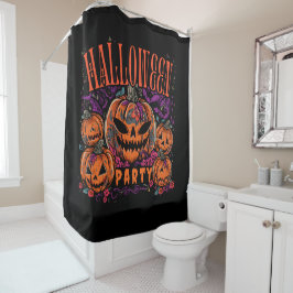 Halloween, Kürbiscoven blüht, Gothic Duschvorhang