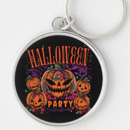 Halloween, Kürbiscoven blüht, Gothic Schlüsselanhänger