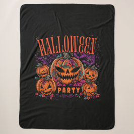 Halloween, Kürbiscoven blüht, Gothic Sherpadecke