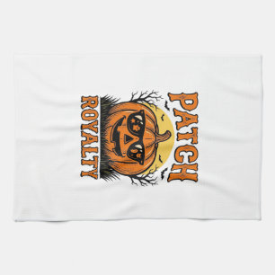 Halloween-Kürbisfeld Vintage-Jack-O-Lantern-Shi Geschirrtuch