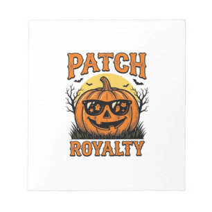 Halloween-Kürbisfeld Vintage-Jack-O-Lantern-Shi Notizblock