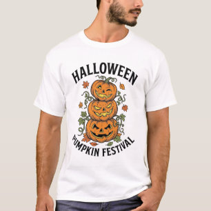 Halloween-Kürbisfestival Vintage-Jack-O-Lantern T-Shirt