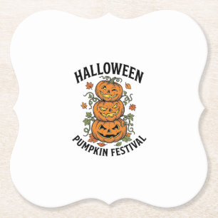 Halloween-Kürbisfestival Vintage-Jack-O-Lantern  Untersetzer