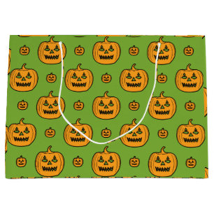Halloween-Kürbisgesicht Große Geschenktüte
