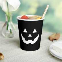 Halloween-Kürbisgesicht mit Schwarz-weißer Kürbisl