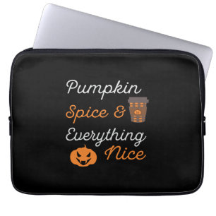 Halloween Kürbisgewürz und alles Schöne Xmas Laptopschutzhülle