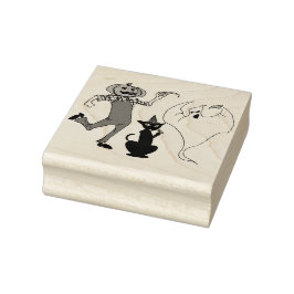Halloween Kürbislaterne Black Cat Ghost Gummistempel