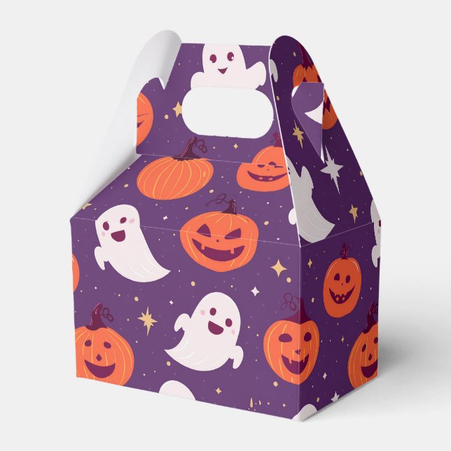 Halloween-Kürbislaterne Geschenkschachtel (Vorderseite)