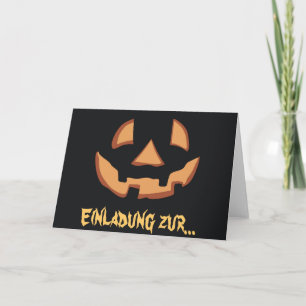 Halloween - Kürbislaterne Karte