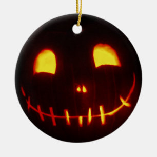 Halloween-Kürbislaterne Keramik Ornament