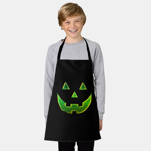 Halloween-Kürbislaterne-Kostüm Schürze (Getragen)