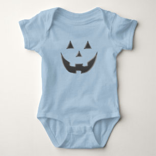 Halloween-Kürbislaterne Kürbisgesicht niedlich Baby Strampler