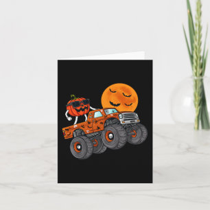 Halloween Kürbislaterne Monster Truck Kleinkind Bo Karte