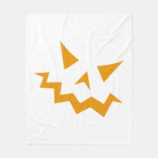 Halloween-Kürbislaterne - Orange Horrorgestalt Fleecedecke