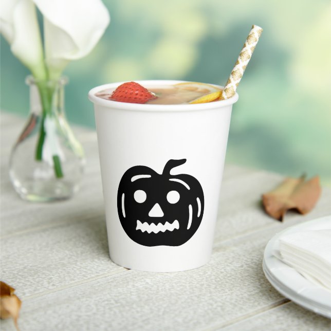 Halloween-Kürbislaterne Pappbecher (In Situ)