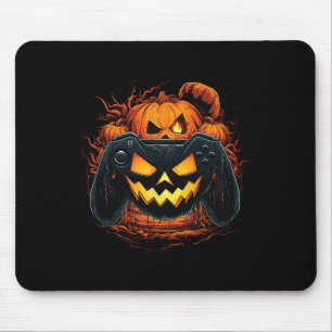 Halloween Kürbislaterne Pumpkin Face Gamer Gamin Mousepad