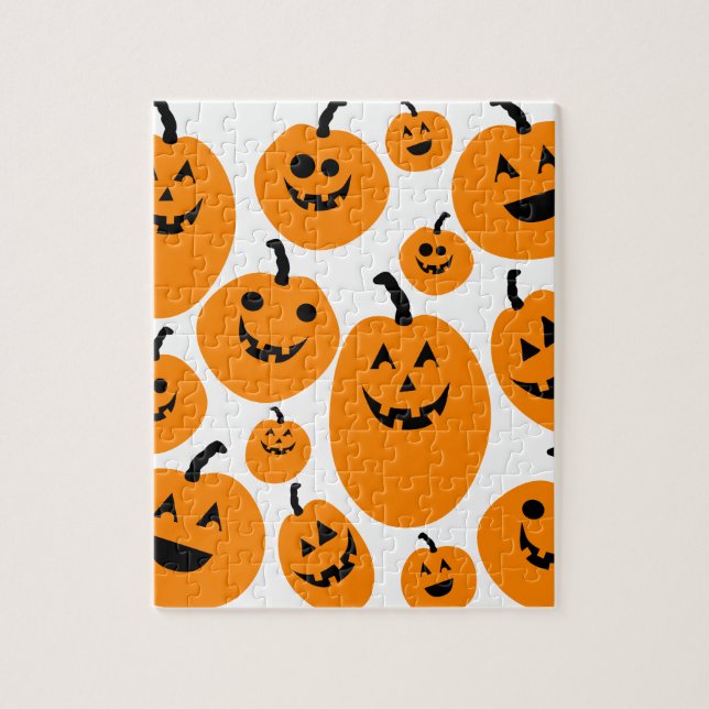 Halloween Kürbislaterne Pumpkin Pattern (Vertikal)