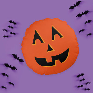 Halloween Kürbislaterne Pumpkin Rundes Kissen